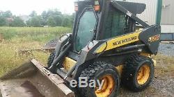 07 New Holland L175 Skid Steer Loader Heated Cab, A/C, Hy Coupler, Weight Kit
