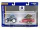 1/64 New Holland TG215 Tractor With Spreader And Skid Steer Loader