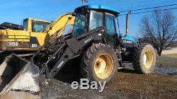 1998 New Holland TV140 4x4 Bi Directional Tractor with Loader & NH 2331 Disc Mower