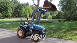 1999 NEW HOLLAND TC33 4X4 COMPACT UTILITY TRACTOR With LOADER 33HP DIESEL 495 HRS