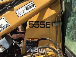 1999 New Holland 555E Backhoe Tractor loader 1 owner fleet diesel