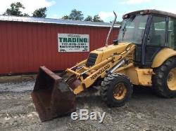 1999 New Holland 575E 4x4 Tractor Loader Backhoe with Cab & Extenda Hoe