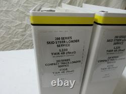 2 Service Manuals New Holland 200 Series Skid Steer L230 C238 Tier 4B #47685160