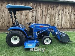 2000 New Holland TC29D Tractor Loader 72 Mid Mower 4x4 Hydrostatic Supersteer