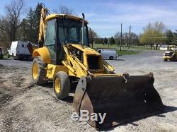2001 New Holland LB75. B Tractor Loader Backhoe with Cab & Extenda Hoe