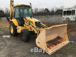2001 New Holland LB90 Tractor Loader Backhoe 4WD Ex-Hoe Cab High Capacity Bucket