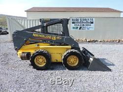 2001 New Holland LS180 Rubber Tire Skid Steer Loader 2 Speed Turbo Aux Hyds Nice
