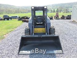 2001 New Holland LS180 Rubber Tire Skid Steer Loader 2 Speed Turbo Aux Hyds Nice