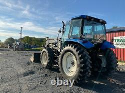 2002 New Holland TS110 4x4 110Hp Powershift Farm Tractor with Cab & Loader 4300Hrs