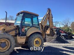 2003 New Holland LB115 4x4 Tractor Loader Backhoe with Cab Ext-A-Hoe 4300Hrs