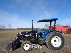 2003 New Holland TN65 Tractor with Loader, 2WD, Shuttle Shift, 1 remote, 642 hours