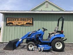 2004 New Holland Tz18da 4x4 Tractor Loader Belly Mower Low Cost Shipping Rates