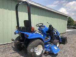 2004 New Holland Tz18da 4x4 Tractor Loader Belly Mower Low Cost Shipping Rates