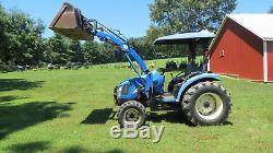 2005 NEW HOLLAND TC35DA 4X4 COMPACT UTILITY TRACTOR With LOADER 35 HP DIESEL HYDRO