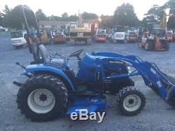 2005 New Holland TC33DA 4X4 Hydro Compact Tractor with Loader & Belly Mower