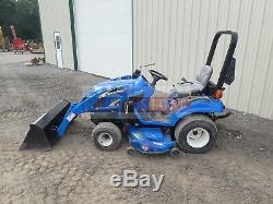 2005 New Holland Tz24da Compact Tractor With Loader & Mower 4x4 766 Hours 24 HP