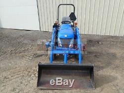 2005 New Holland Tz24da Compact Tractor With Loader & Mower 4x4 766 Hours 24 HP
