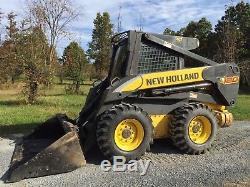 2006 New Holland L180 Skid Steer Loader Enclosed Heat And Ac Great To Plow Snow
