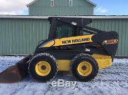 2006 New Holland L180 Skid Steer Loader Enclosed Heat Great To Plow Snow