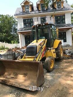 2007 NEW HOLLAND B95 TURBO BACKHOE LOADER with EXTENDAHOE and HYDRAULIC THUMP