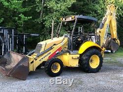 2007 New Holland B95 Backhoe 4x4 Extendahoe Loader