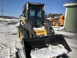 2007 New Holland L170 Skid Steer Loader Enclosed Heat Great To Plow Snow