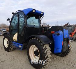 2008 New Holland LM5060 Telescopic Forklift Loader Cab AC/Heat 4WD Quick Attach