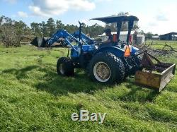 2008 New Holland TN70A Tractor 4x4 Loader /BOX BLADE CUTTING DECK 7