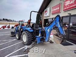 2009 New Holland T2210 Tractor Loader Backhoe 31 HP Diesel Hydrostatic 782 Hours