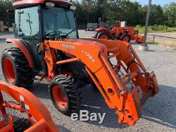 2010 Kubota L3540HSTC 4x4 Hydro Compact Tractor with Cab & Loader Only 2500Hrs