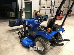 2010 New Holland Boomer 1025 Compact Loader, Belly Mower Tractor 4x4