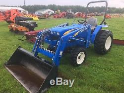 2010 New Holland T1510 4x4 Diesel Compact Tractor with Front End Loader