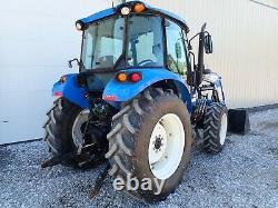 2011 NEW HOLLAND POWERSTAR T4.75 TRACTOR With LOADER, CAB, HEAT/AC, 4X4, 850 HOURS