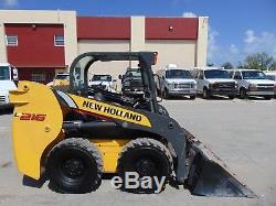 2012 New Holland L-216 Turbo 60 HP Skid Wheel Loader Plumbed Aux Hydraulics