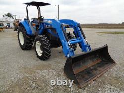 2013 New Holland T4.105, 4WD, NH 665TL Loader, 12 Spd Power Shuttle, 2,547 Hours
