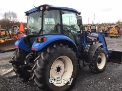 2013 New Holland T4.75 4WD Cab Tractor With Front Loader