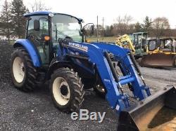 2013 New Holland T4.75 4WD Cab Tractor With Front Loader