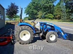 2014 NEW HOLLAND BOOMER 41, 4 WD TRACTOR 3 RANGE HYDRO with NH LOADER 344 HRS
