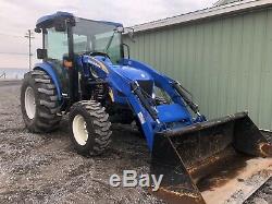 2014 New Holand Boomer 55 4x4 Diesel Tractor / Loader. Enclosed Heat Ac Clean