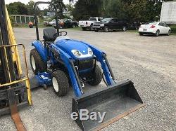 2014 New Holland Boome 24 Compact Tractor with 235TL Loader and 260GMS Mid-Mower