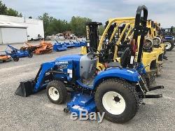 2014 New Holland Boome 24 Compact Tractor with 235TL Loader and 260GMS Mid-Mower
