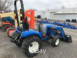 2014 New Holland Boomer 24 Compact Tractor, 4wd, Hydrostatic, Loader, 120 Hours