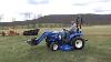 2014 New Holland Boomer 24 Compact Tractor Loader Belly Mower 4x4 Only 68 Hours For Sale