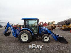 2014 New Holland Boomer 3040, Cab/Heat/Air, 4WD, Loader, Backhoe, R4, 159 Hours
