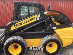 2014 New Holland L228 Skid Steer Loader with Cab 2 Spd Only 1200Hrs