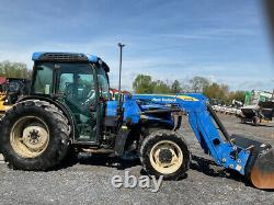 2014 New Holland T4050F 4x4 70Hp Utility Tractor with Cab & Loader