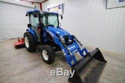 2015 New Holland Boomer 54d 4wd Cab Tractor Loader, Warranty And Only 59 Hours