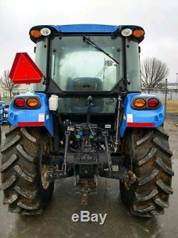 2015 New Holland T4.75 MFWD Cab Tractor with NH Loader Bucket