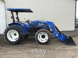 2016 NEW HOLLAND 70 WORKMASTER TRACTOR With LOADER, 3 PT, 540 PTO, 4X4, 370 HRS