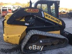 2016 New Holland C238 Compact Track Skid Steer Loader with Cab Only 900Hrs